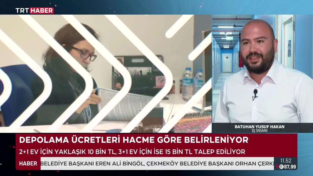 Troy Depo depolama ücretleri TRT Haber röportajı kapak görseli