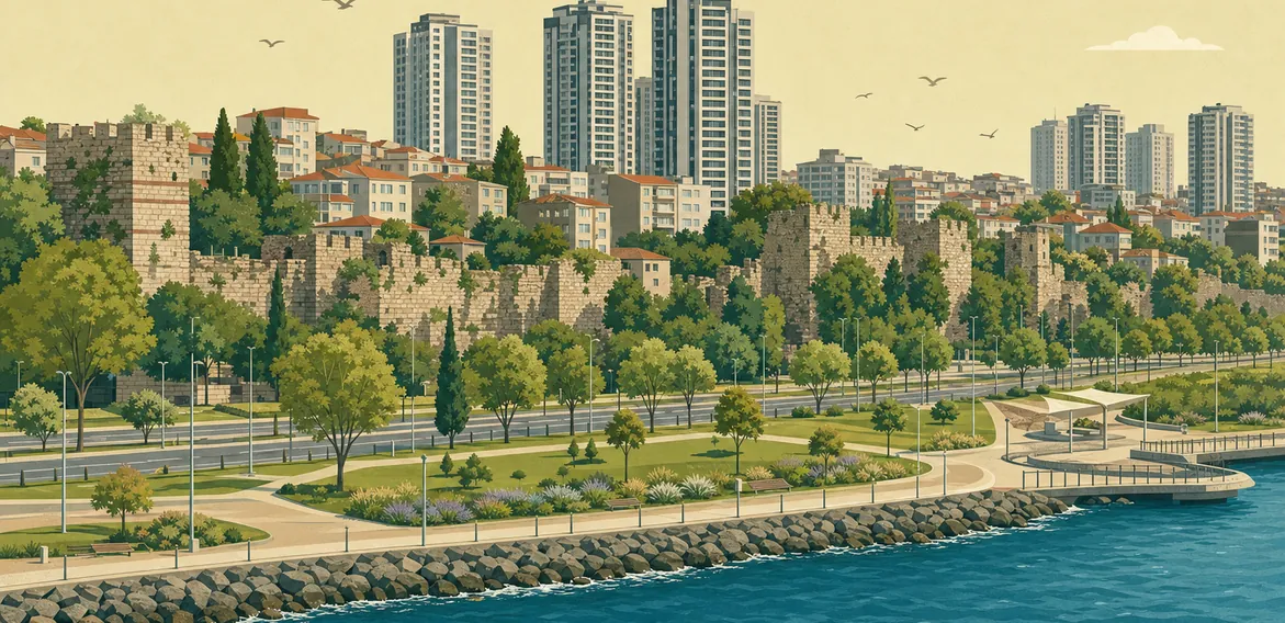 Zeytinburnu eşya depolama – Zeytinburnu sahil parkı ve yeni konut kuleleri